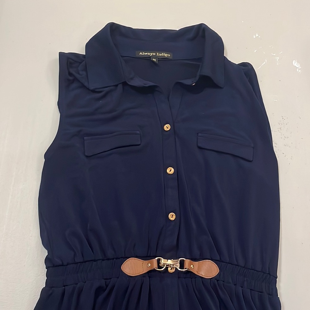 Long Navy Always Indigo Dress